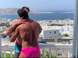 Mykanos Public Exposed With Hairy Arab